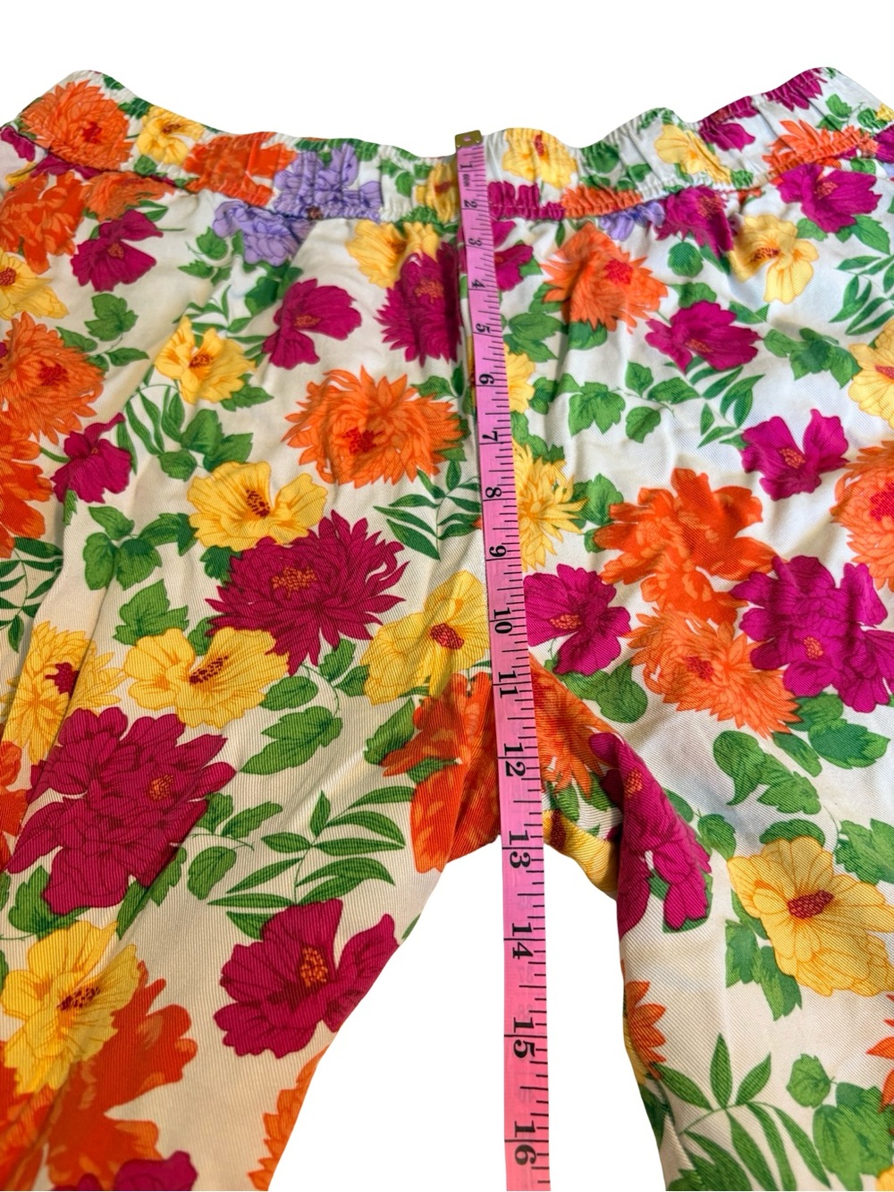 Jules & Leopold Floral Wide Leg Culottes | Retro Summer Pants XL - Picture 8 of 9